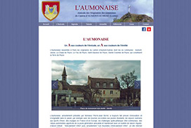Capture d'écran de la page d'accueil du site L'Aumonaise.